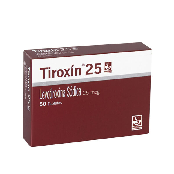 TIROXIN 25 MG 50 TABLETAS