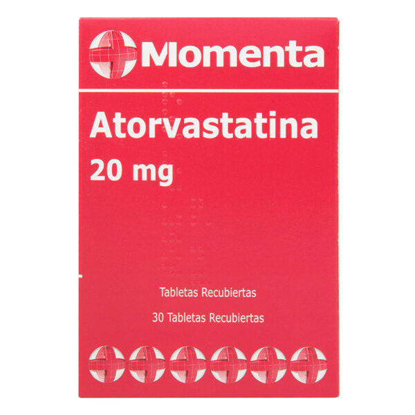 ATORVASTATINA 20 MG. 30 TBS MOMENTA