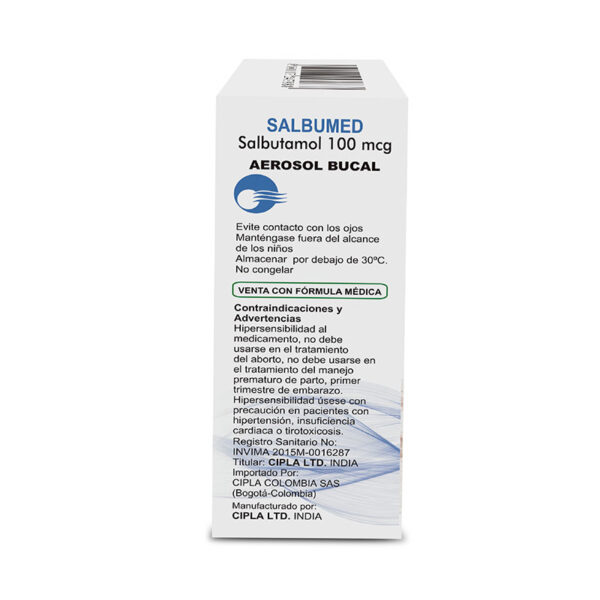 SALBUMED 100MCG AEROSOL 200 DOSIS CIPLA