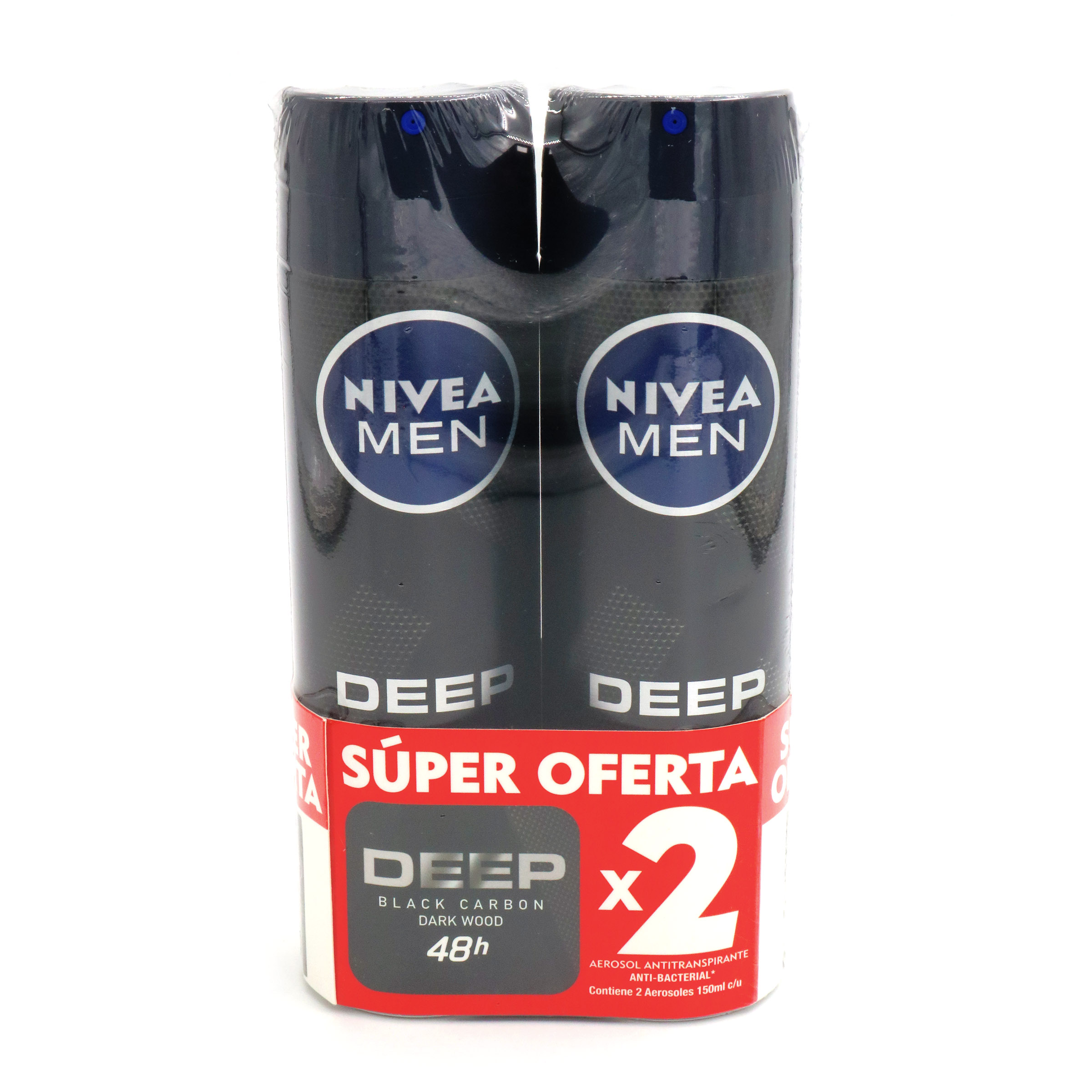 2 Desodorantes Nivea Men Deep Spray 150 mL